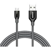 Anker Powerline+ Micro USB (6ft) The Premium Durable Cable [Double Braided Nylon] for Samsung, Nexus, LG, Motorola, Android S