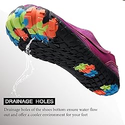 L-RUN Women Water Skin Aqua Socks for Beach Pool