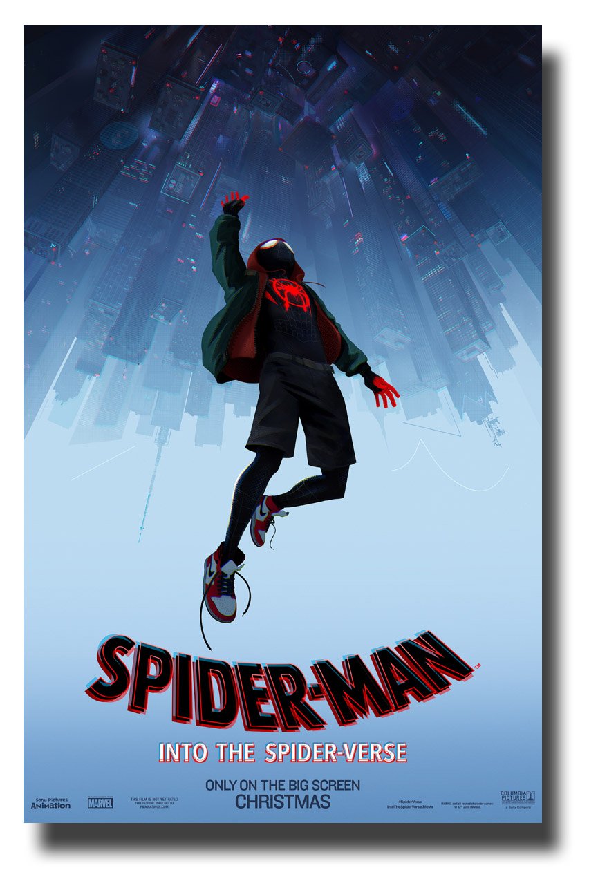 Spider Man Into The Spider Verse Amazon Prime Amazon.com: Spider-Man Into The Spider-Verse Poster Movie Promo 11 x 17