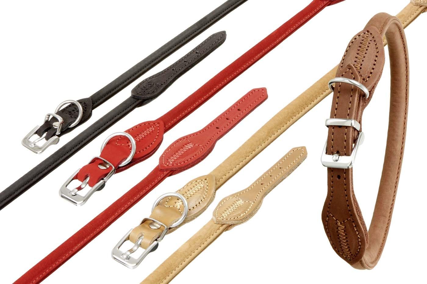 Karlie Flamingo 09272 Dog collar Buffalo, round, 8 mm wide, 45 cm long, brown