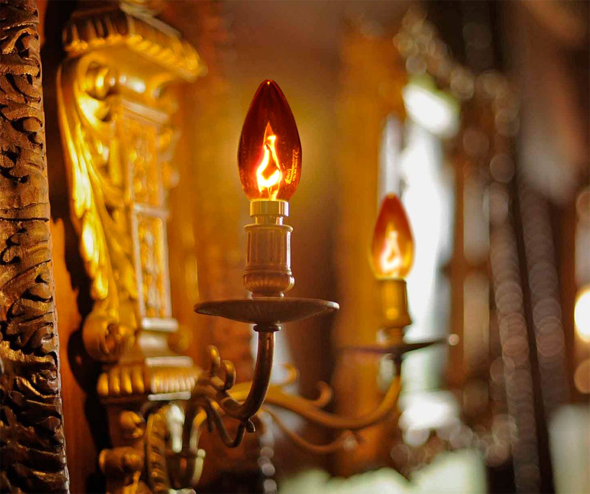 3W FLICKER FLAME Candle Light Bulbs SPECIAL OCCASION Lamps B22 B15 E14