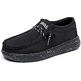 Ahannie Kids Boys Girls Loafers Slip On Casual Lightweight Walking Shoes(Toddler/Little Kid/Big Kid)