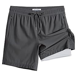 maamgic Swim Trunks Men 2 in 1 Mens Bathing Suit 7