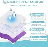 Avont 3 Pack Reusable Dog Diapers Medium Purple Blue Pink Washable view 4