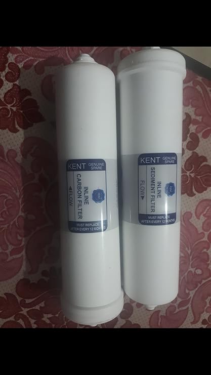 Kent 2000920010 Ro Spares: 100% Original Inline Sediment Filter & Pre Carbon Filter Set