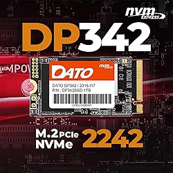 DATO M.2 2242 SSD 1TB, PCIe Gen3x4 NVMe 1.3