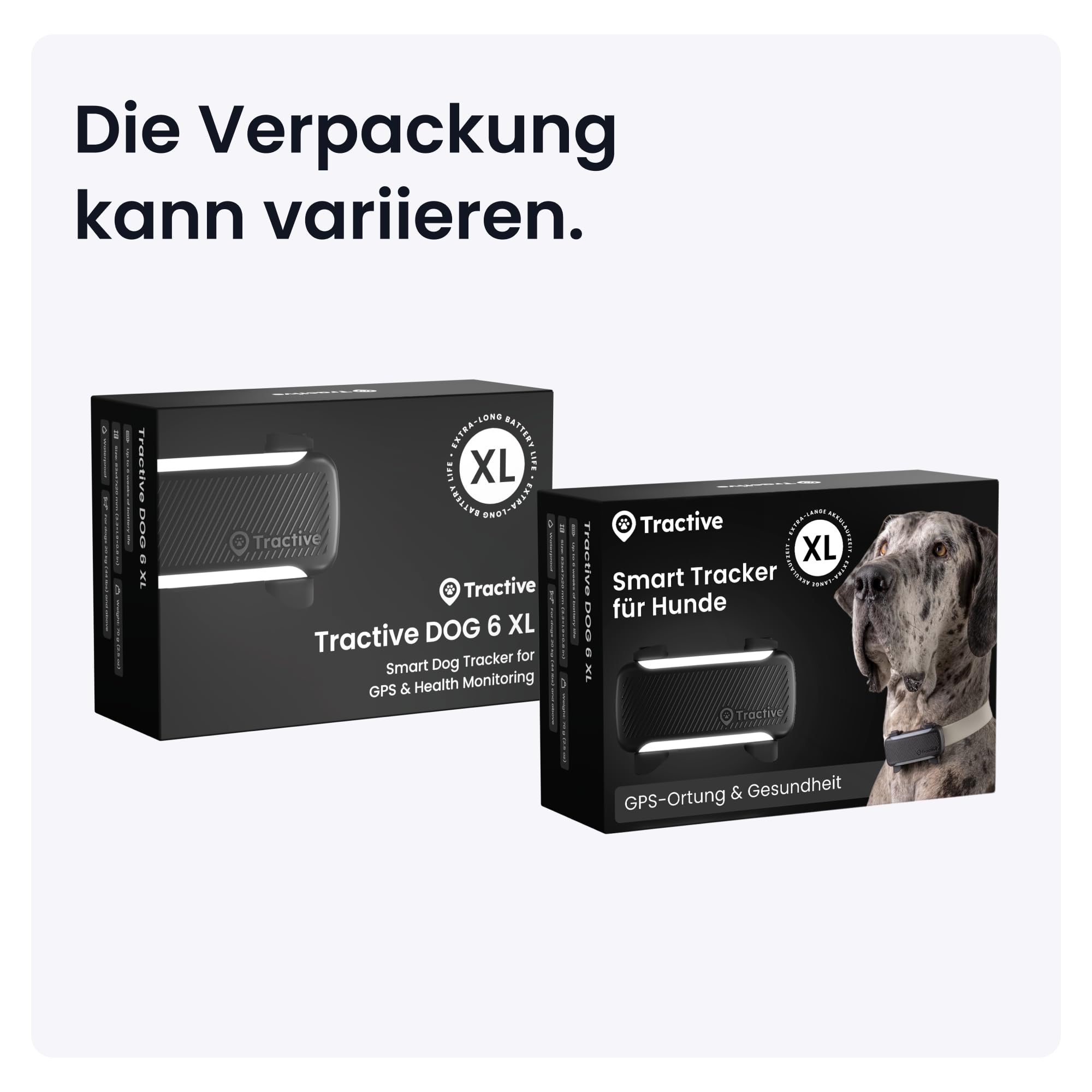 Tractive XL Smarter Hunde GPS Tracker | Modell 2026 | Live-GPS-Ortung | Weglaufalarm & Gesundheitswarnungen | Überwachung der Vitalwerte | Lange Akkulaufzeit | Empfohlen von Martin Rütter (Schwarz) 8
