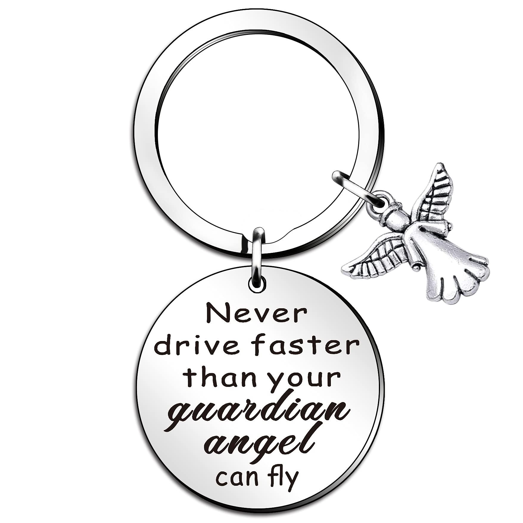 WTOPP Passed Driving Test Angel Keyring Bracelet New Driver Gift Sweet 16 Gift
