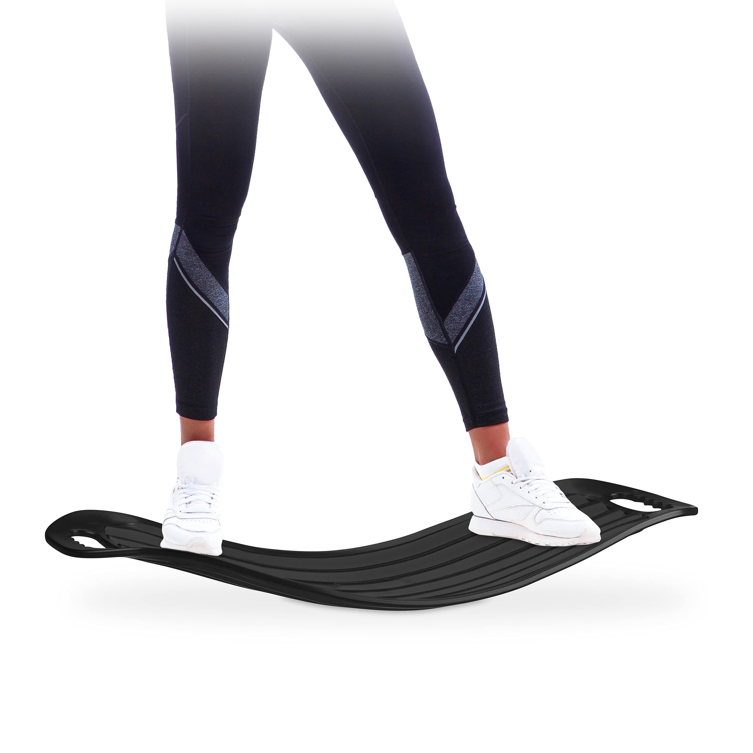 Relaxdays Balance Board, Full-Body Twisting Exercise Trainer, Durable XL Toner, Black