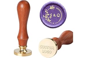 ORYG Custom Wax Seal Stamp Features Designs/Logos and Personalized Names Ideal for Christmas Gifts, Wedding Invitations, and 