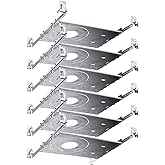 Luxrite New Construction Mounting Plate, 3-4-6 Inch LED Recessed Lighting Kits, Extendable Hanger Bars, ETL Listed - Shallow 