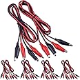 EBOOT 1M Electrical Test Set with Alligator Clips Double-Ended Jumper Wires for Electrical Testing (10 Groups)
