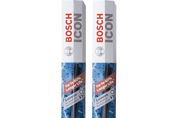 BOSCH 22A22B ICON Beam Wiper Blades - Driver and Passenger Side - Set of 2 Blades (22A & 22B)