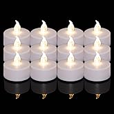 Battery Operated LED Tea Lights :100 Pack Flameless LED Flickering Candles Long Lasting 200+ Hours Electric Candle in Warm White Ideal for Party, Wedding, Birthday, Gifts and Home Decoration