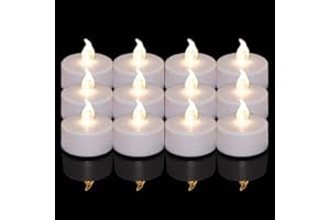 TAPPOVALY Battery Operated LED Tea Lights :100 Pack Flameless LED Flickering Candles Long Lasting 200+ Hours Electric Candle in Warm White Ideal for Party, Wedding, Birthday, Gifts and Home Decoration
