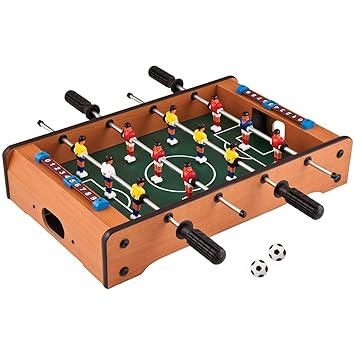 ZHENGTU Mid-Sized Football Table Soccer Game with 4 Rods Toys for 4 Years Old Boys and Girls (4 Rod)