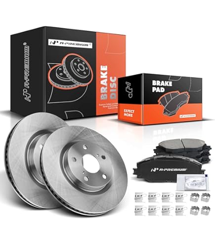 YXPCARS 2PCS Front Brake Rotors(120.44147), Drilled & Slotted Disc Rotors Kit For Lexus HS250H Scion XB Toyota PRIUS V RAV4