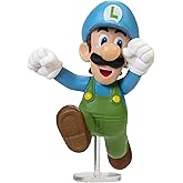 Super Mario Action Figure 2.5 Inch Ice Running Luigi Collectible Toy