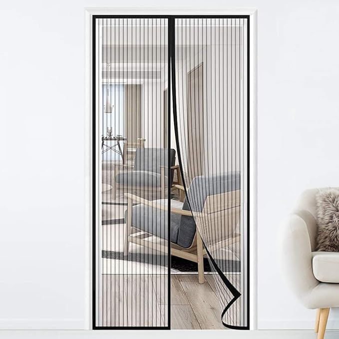 Screen Door 110x260cm(43x102inch) with Enhanced Portable Screen Door No Bugs