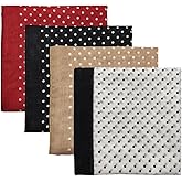 Pemilosci Cotton Like Bandana in Bulk, Head Scarf, Headband, Head wrap, Hair Neck Scarf for Women 22 x 22 inch