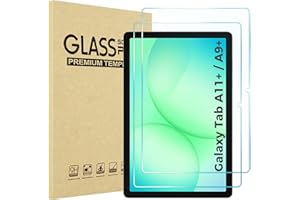 ProCase 2 Pack Screen Protector for Galaxy Tab A11 Plus 2025 / Tab A9 Plus 11 Inch 2023, HD Tempered Glass 9H Film Guard for 