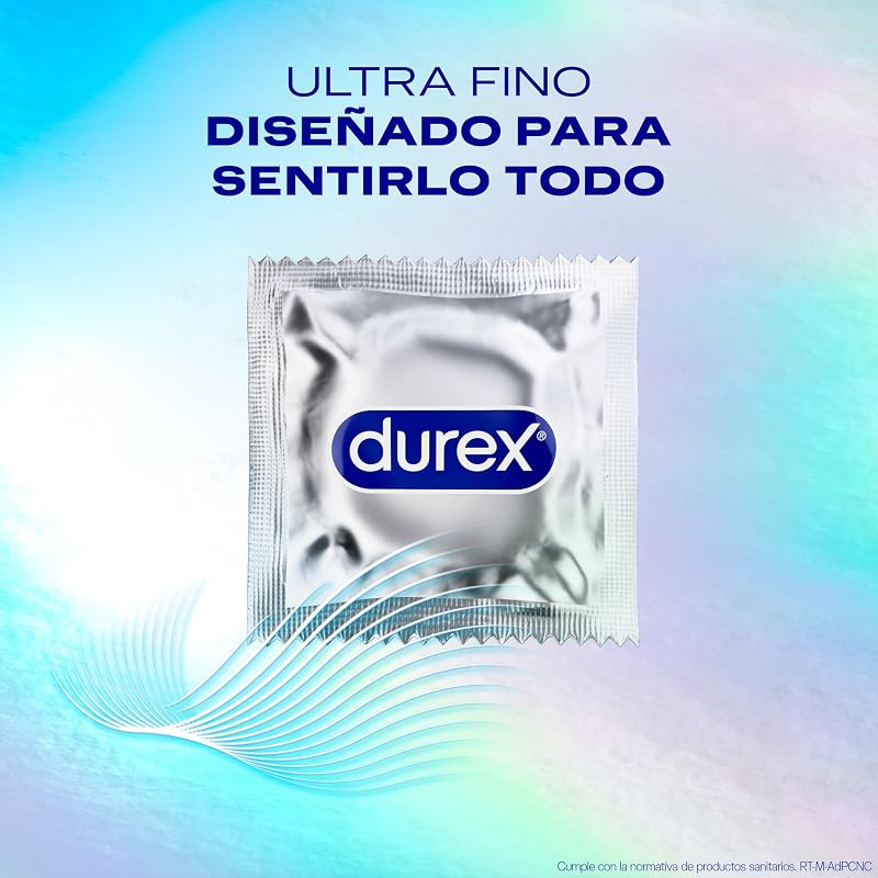 Preservativos invisíveis durex, ultrafinos projetados para otimizar as sensações, pacote de 96 preservativos