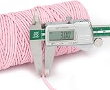 jijAcraft 3MM Pink Cotton Macrame Cord 100M String for Crafts DIY Wall Hanging view 8