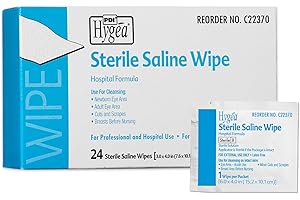 PDI Hygea C22370 Sterile Saline Wipe, 6" x 4", 24/bx