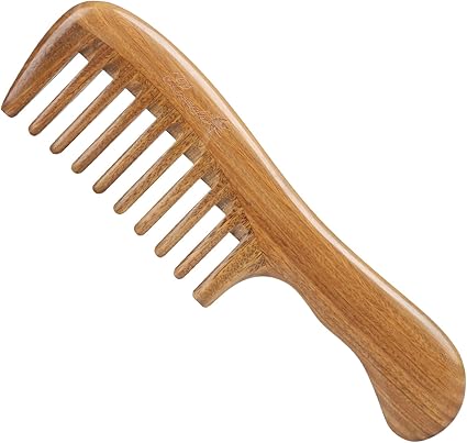 Breezelike Hair Comb For Detangling No Static Wooden Wide Tooth