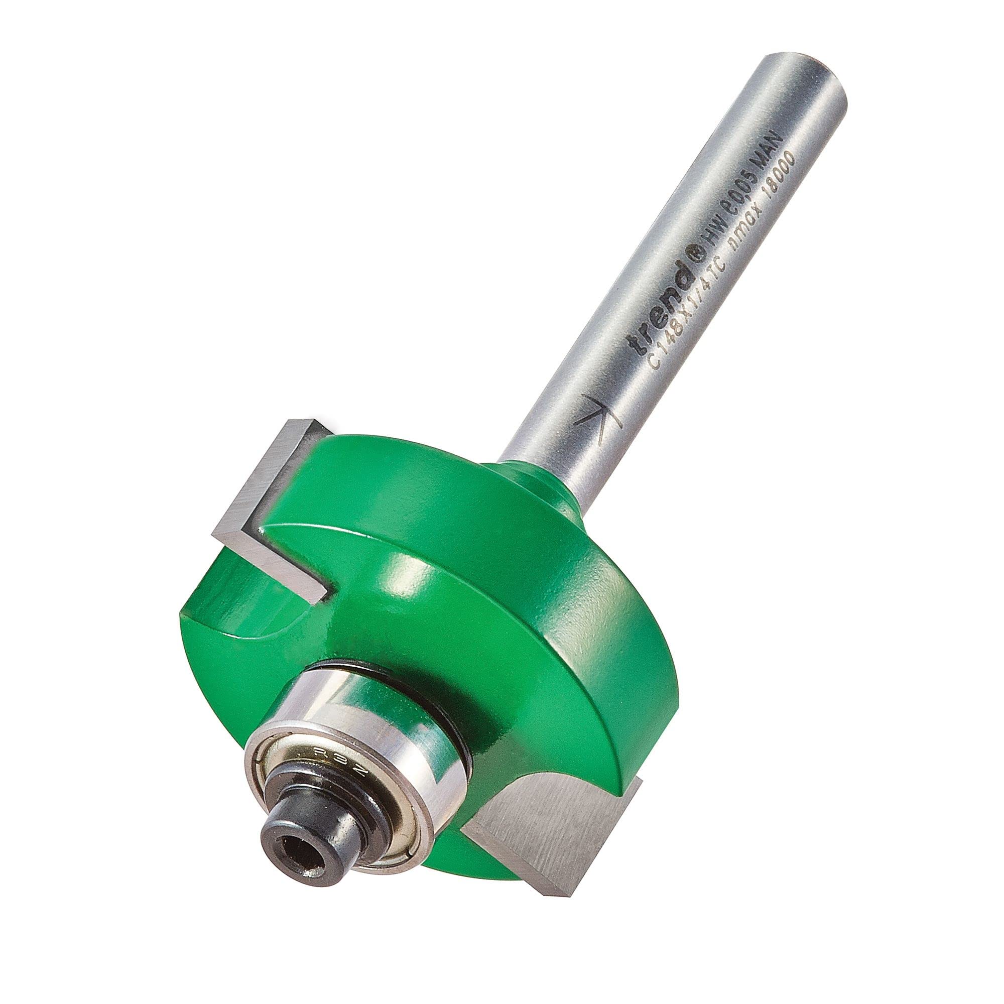 Trend CraftPro Slotting Router Cutter, 1/4 Inch Shank, 10mm Cutting Depth, 9.5mm Groove Depth, Tungsten Carbide Tipped, C148X1/4TC