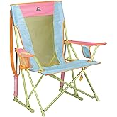 GCI Outdoor Comfort Pro Rocker Camping Chair | Portable Folding Rocking Chair with Durable Armrests & Drink Holder — Sweet Tea
