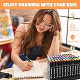 colpart 262 Colors Alcohol Markers Dual Tip with Pen Holder Carry Bag view 4