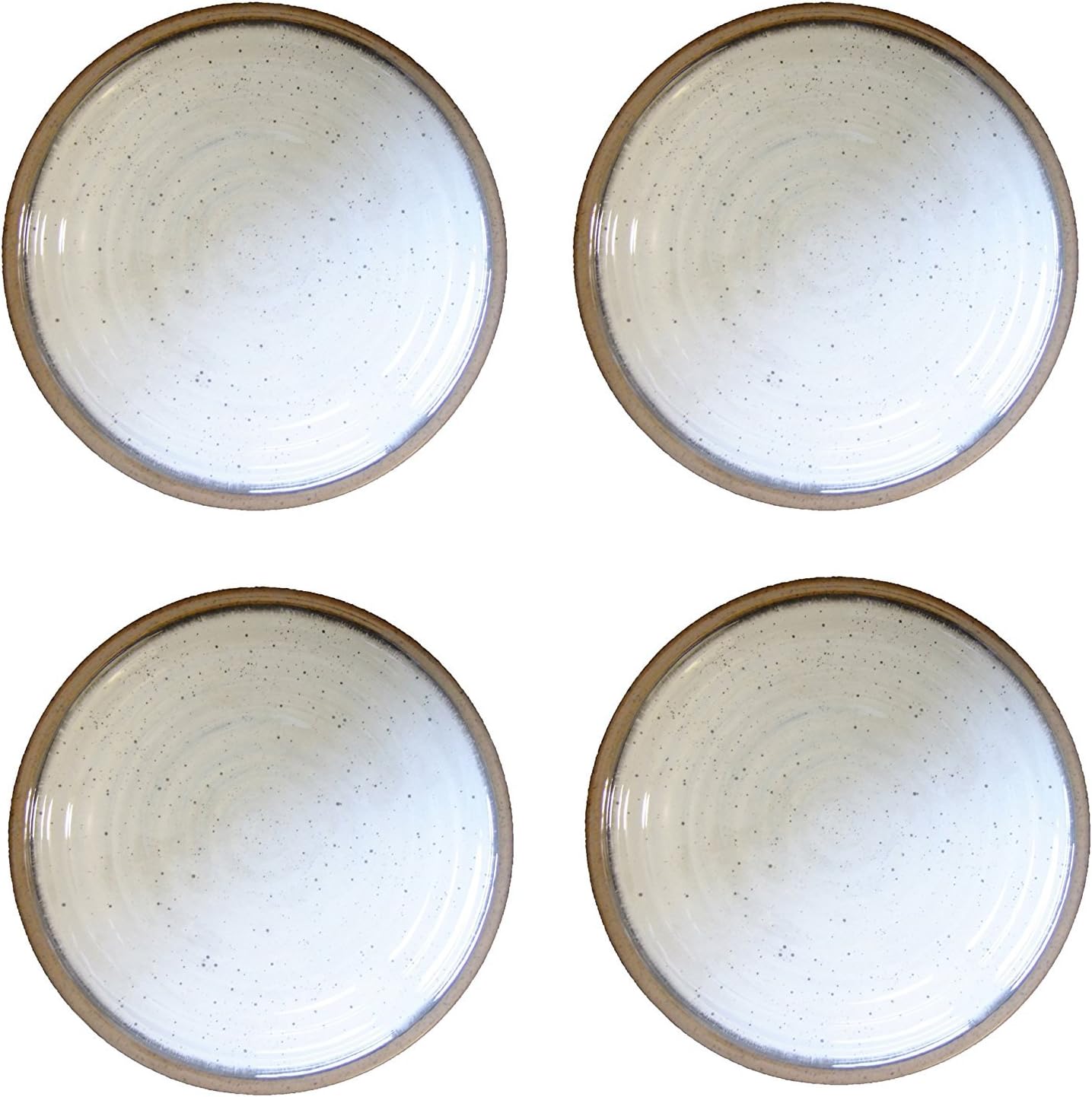 NATURAL STONE Alfresco Melamine Picnic/Barbecue/Buffet Outdoor Dining DINNER PLATE - SET OF 4-26.5cm