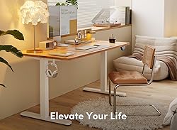 FEZIBO Electric Standing Desk, 60 x 24 Inches