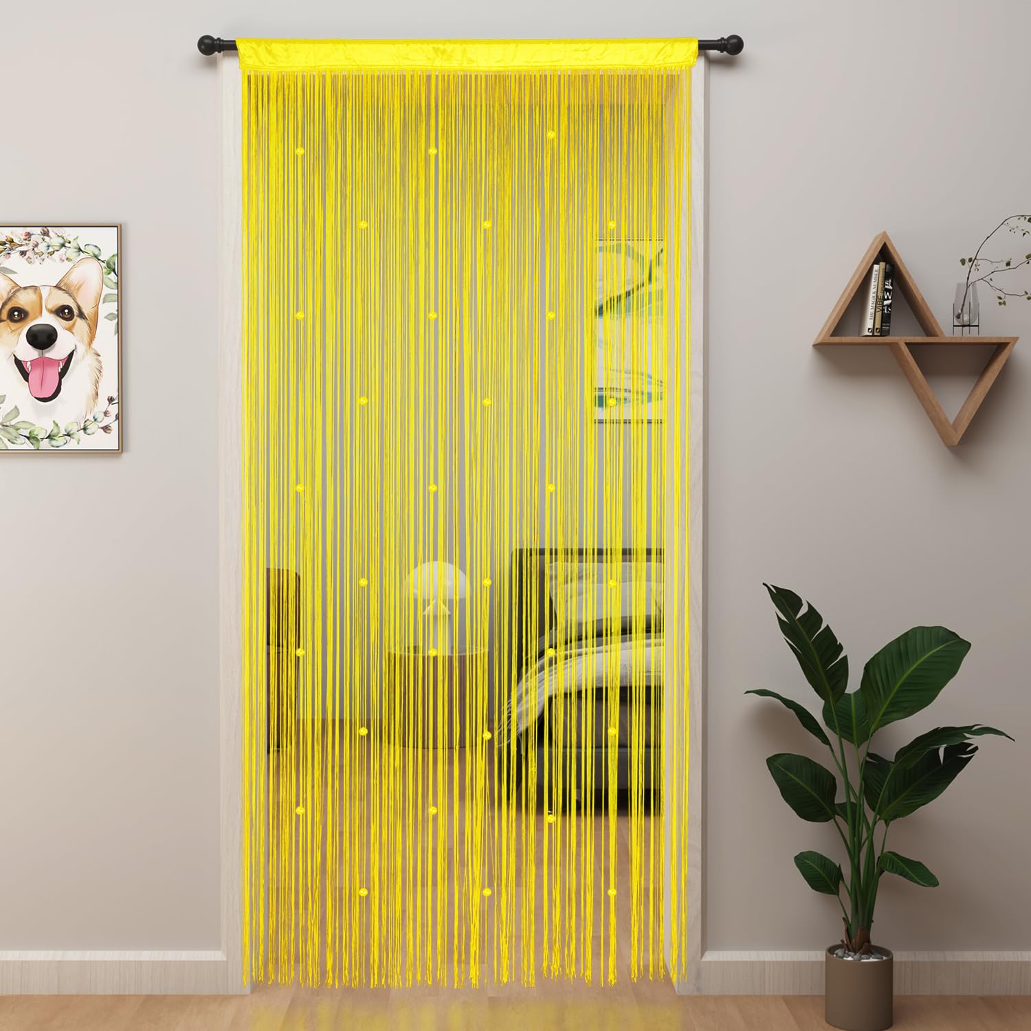 YIIBAII Beaded Curtain Beaded Curtains for Doorways Crystals