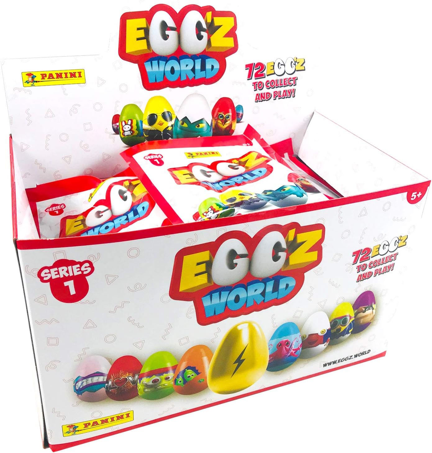 Panini Caja de 30 sobre Egg´Z World Serie 1: Amazon.es: Juguetes y juegos