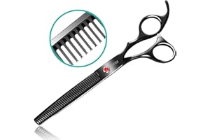 INTINI Thinning Dog Grooming Scissor,7.5Inch Dog Shears for Grooming,Sharp Dog Grooming Scissors with Safe Round Tips,Professional Texture Scissors for Pets,Thinning Shears for Dogs with Thick Hair