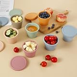 PandaEar 12 Pack Silicone Baby Food Storage Containers 4 oz with Lids view 9