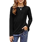 blibean Tween Girls Fall Warm Shirts Pleated Long Sleeve Tops Size 6-15 Years