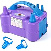 NuLink Balloon Pump Electric Portable Dual Nozzle Air Pump for Balloons Blower Pump Inflator for Decoration, Birthday Party [