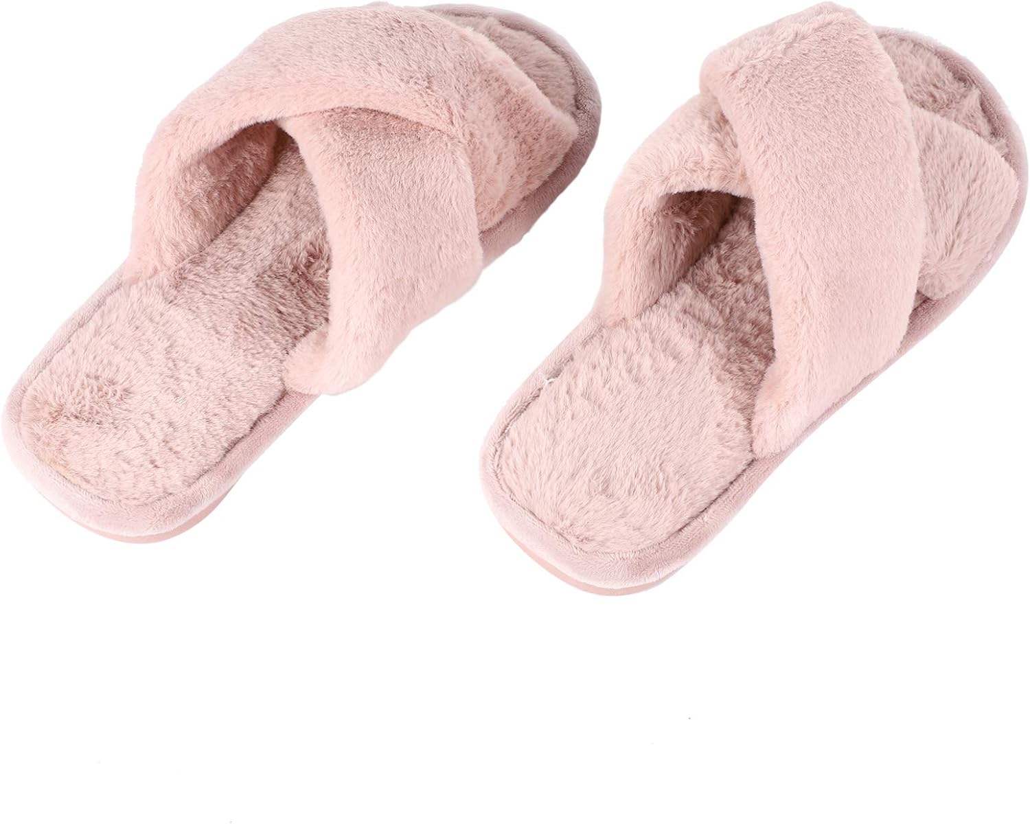 SOIMISS Winter Plush Slippers Warm Lovely Indoor Furry Slippers for Women Comfortable Open Toe House Shoes Soft Material for Home Relaxation - Image 3