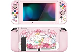 PlayVital Protective Case for Nintendo Switch with Screen Protector, ZealProtect Soft Flexible Switch Cover Protector with Th