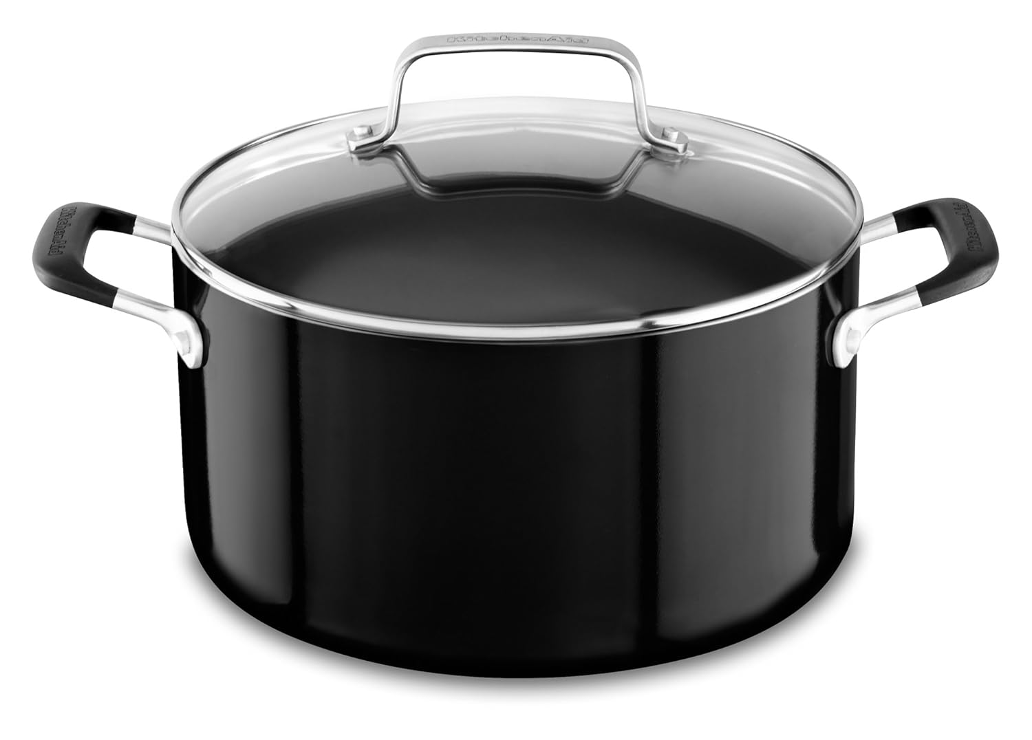KitchenAid KC2A60LCOB 6.0 Qt Low Casserole with Lid - Onyx Black, Medium