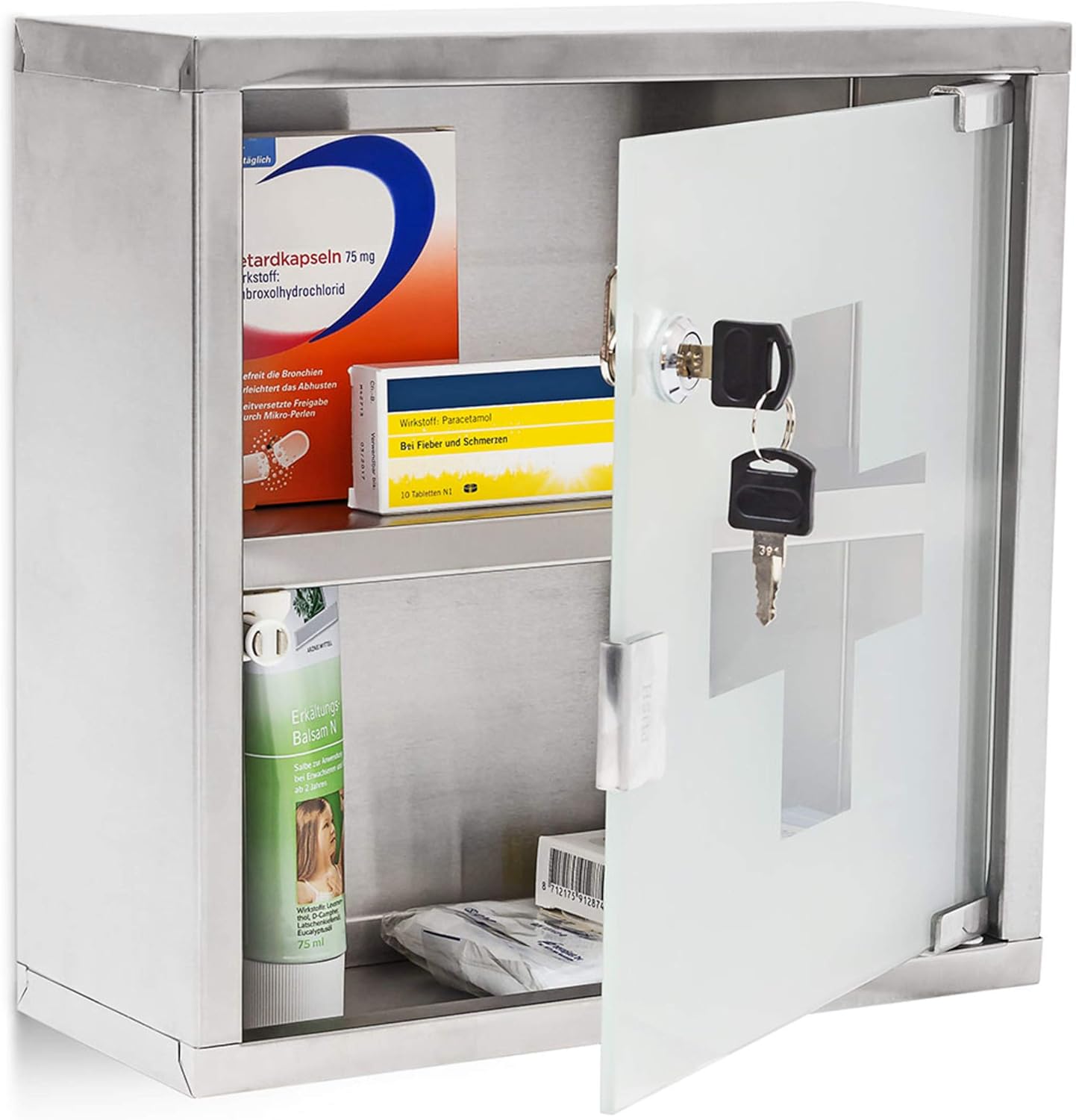 Medizinschrank 30x30x12cm Edelstahl Chrom Optik: Amazon.de: Alle Produkte