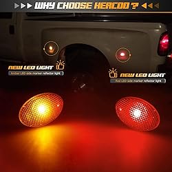 HERCOO LED Dually Bed Fender Side Marker Lights
