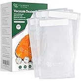 UTILIMATES Pint Vacuum Sealer Bags for Food, 200 6x10 Inch, Preprinted Label, BPA-free Heavy Duty Small Food Saver Bags, Ideal for Sous Vide Bags, Freezer, Seal a Meal