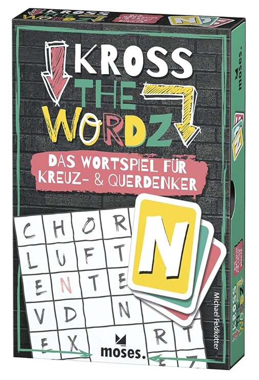 Moses 90317 Kross The Wordz | Das Wortspiel für Kreuz-und Querdenker | Familienspiel ab 10 Jahren, bunt