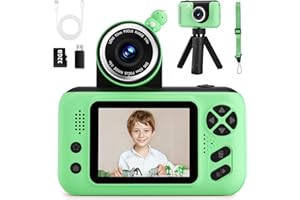 MAKOLLE Kids Camera,Kids Camera for Boys,Kids Digital Camera Kids Video Camera for vlogging with 32GB SD Card,Toddler Toys Christmas Birthday Gifts for Boys Age 3-9