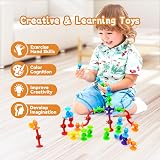 ECHOCUBE Suction Toys 28 Pcs Bath Set Kids 3+ Sensory Sucker Travel Toys view 3