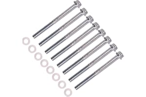 SeaEagles Fuel Bowl Screws 2 3/4" Fit for Holley 2300 4160/4150 1/4" Hex Head Carburetor Screws with Gasket